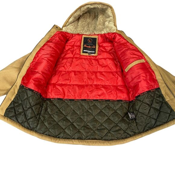 Hawke & Co Jacket Girl's 14/16 Camel Heat Insulated Hooded MSRP $130 - Picture 11 of 16